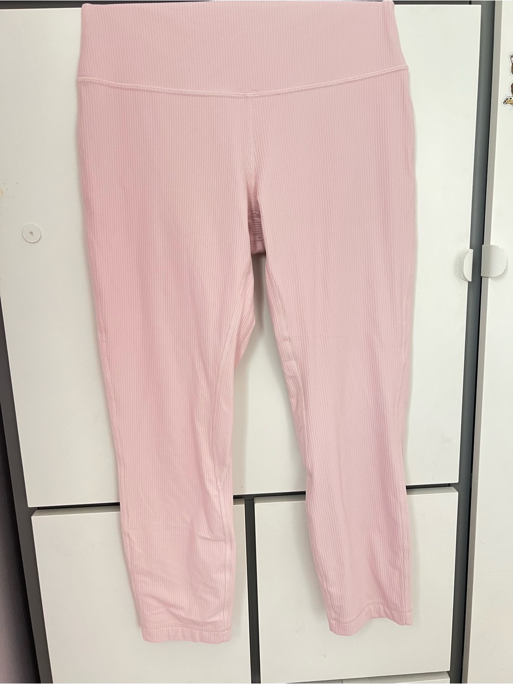 lululemon athletica Pink Ribbed High-Rise Leggings